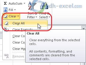 Cara menghapus Data Validation